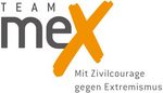 Team meX. Mit Zivilcourage gegen Extremismus Logo Team meX
